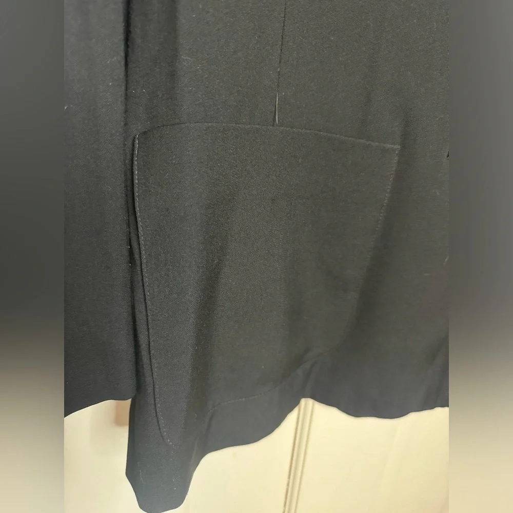 Gap Wool Blend Lined Black Blazer Size 4 Oversized
